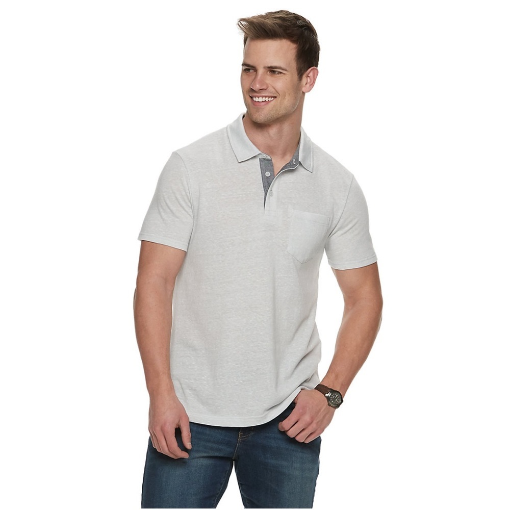 Sonoma Goods For Life Supersoft Pockets Polo Shirt Size M